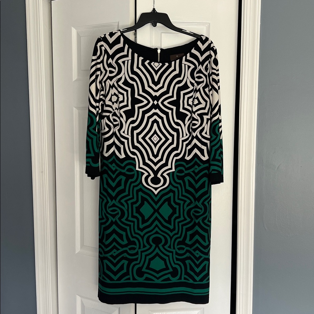 Fenn Wright Manson Black and White Patterned Dress